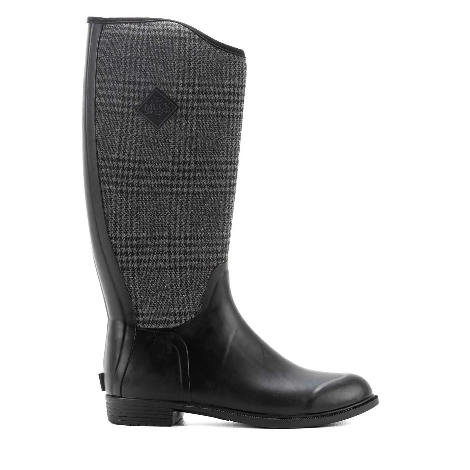 Muck Boots Derby Tall Rubber Women's Black/Plaid Winter Knee High Boots - Image 6