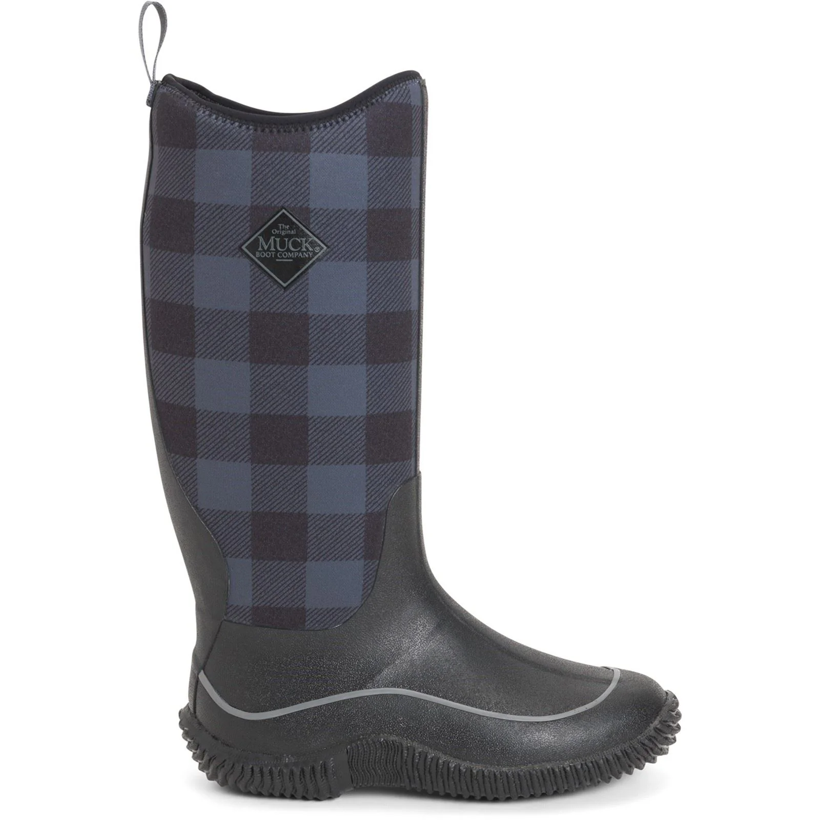 Muck Boots Women's Hale Wellington in Black/Grey Plaid - Image 5