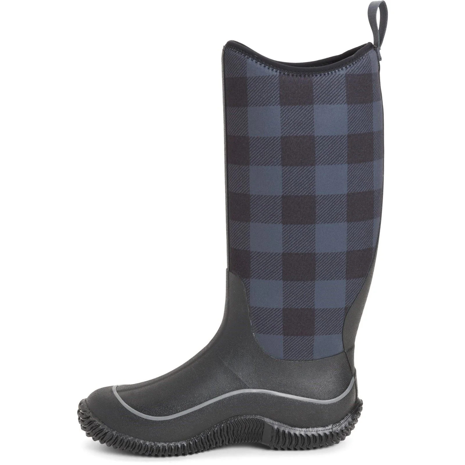 Muck Boots Women's Hale Wellington in Black/Grey Plaid - Image 7