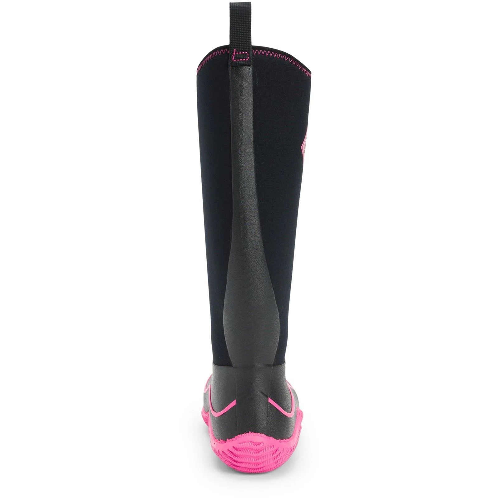 Muck Boots Women's Hale Pull On Wellington Boot in Black/Pink - Image 2
