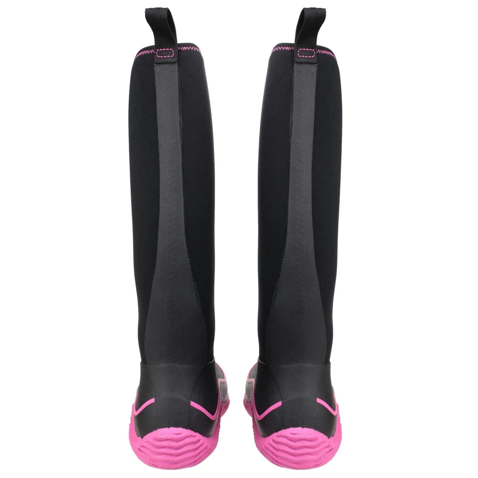 Muck Boots Women's Hale Pull On Wellington Boot in Black/Pink - Image 8