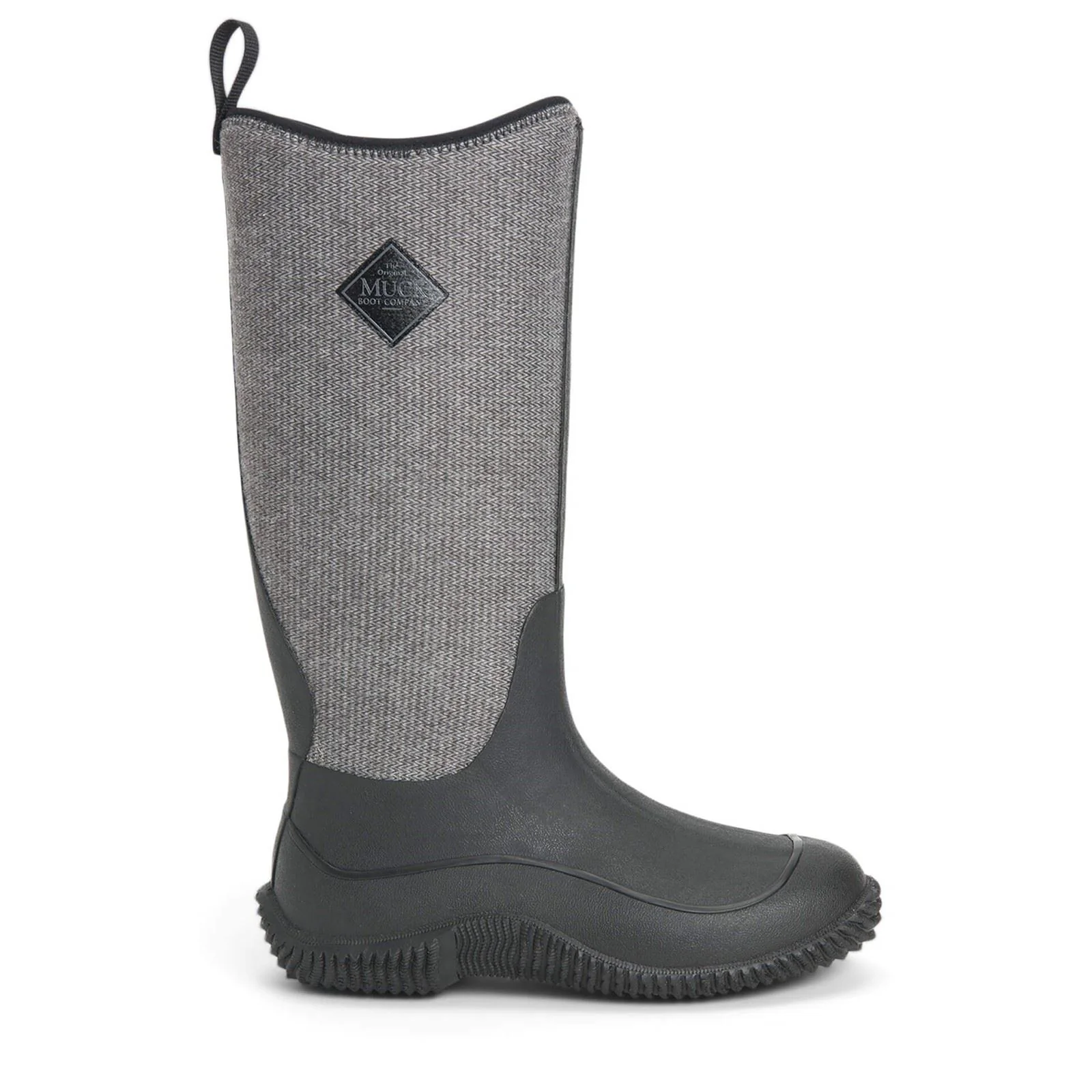 Muck Boots Women's Hale Wellingtons in Black W/ Fuzzy Herringbone - Image 8