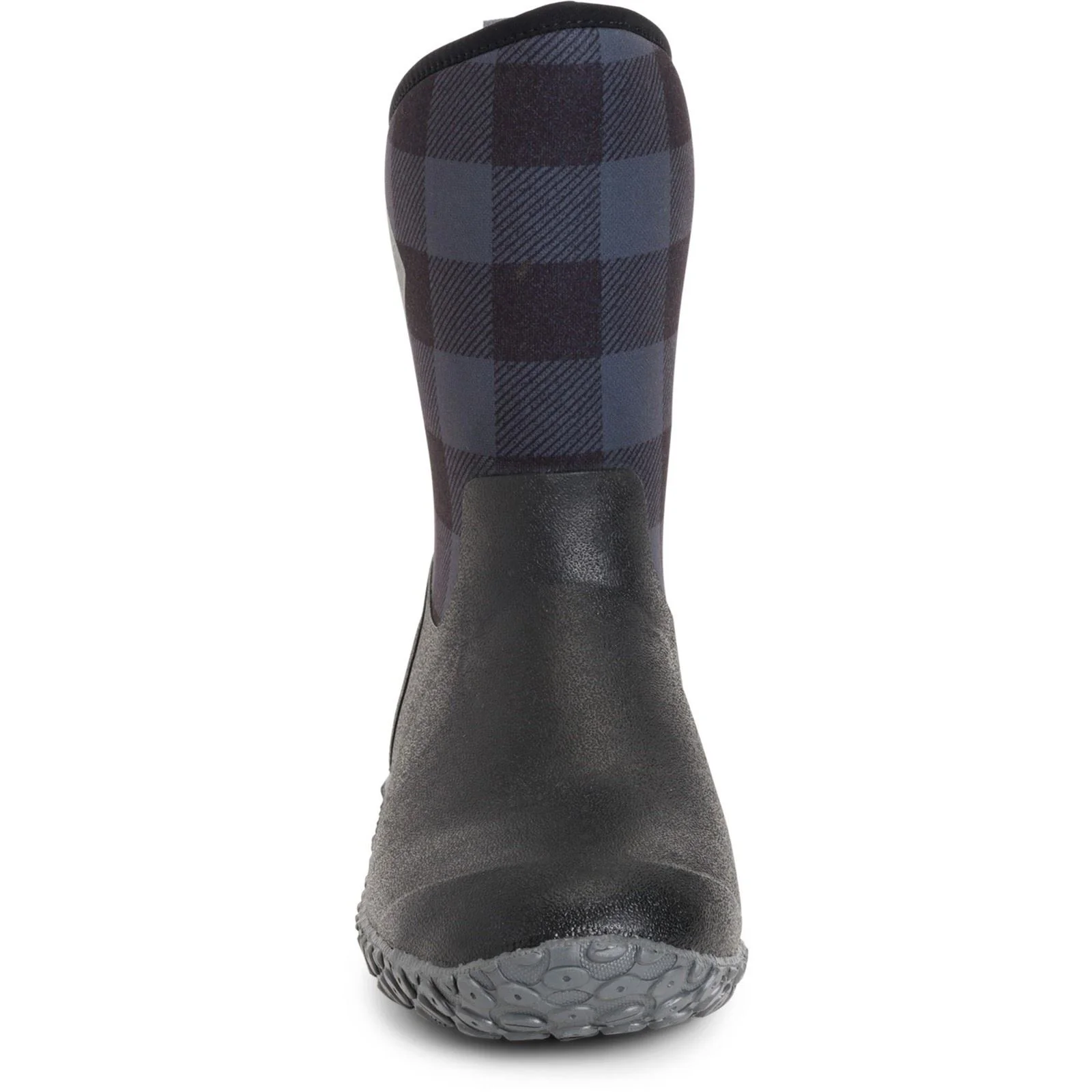 Muck Boots Women's Muckster II Mid Wellington in Black/Grey Plaid - Image 3
