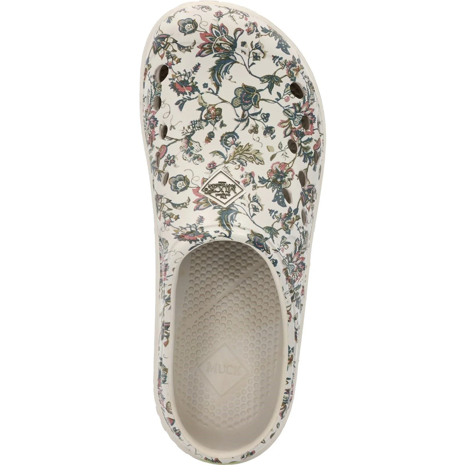 Muck Boots Women's Muckster Lite Clog in Light Grey/Floral Print - Image 4