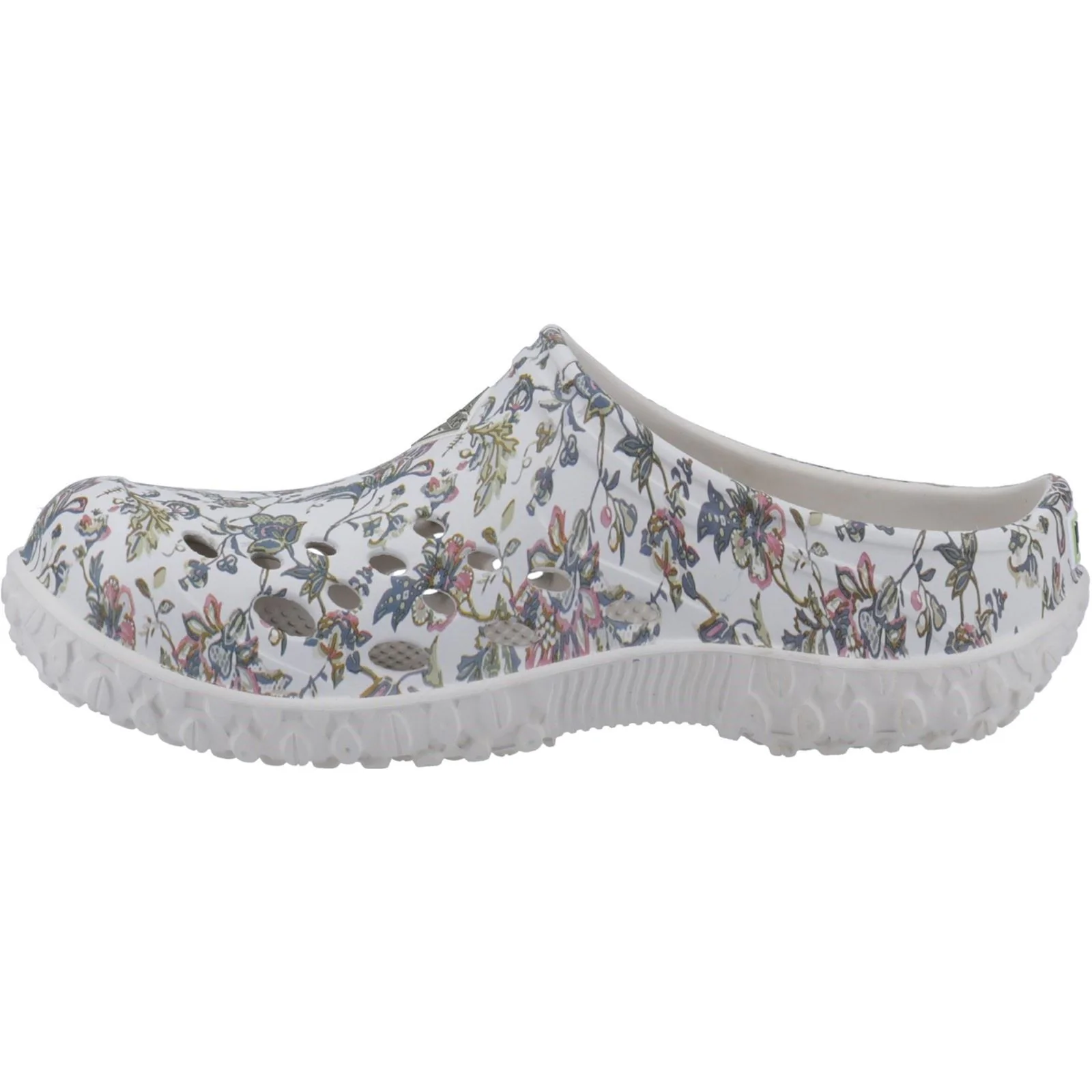 Muck Boots Women's Muckster Lite Clog in Light Grey/Floral Print - Image 5