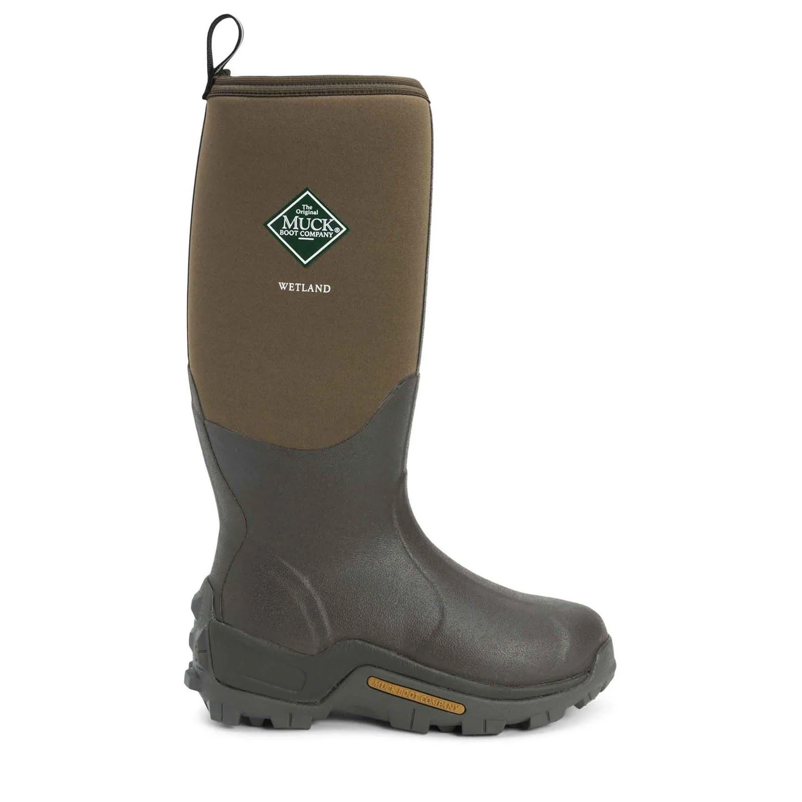 Muck Boots Wetland Hi Patterned Wellington in Bark - Image 8