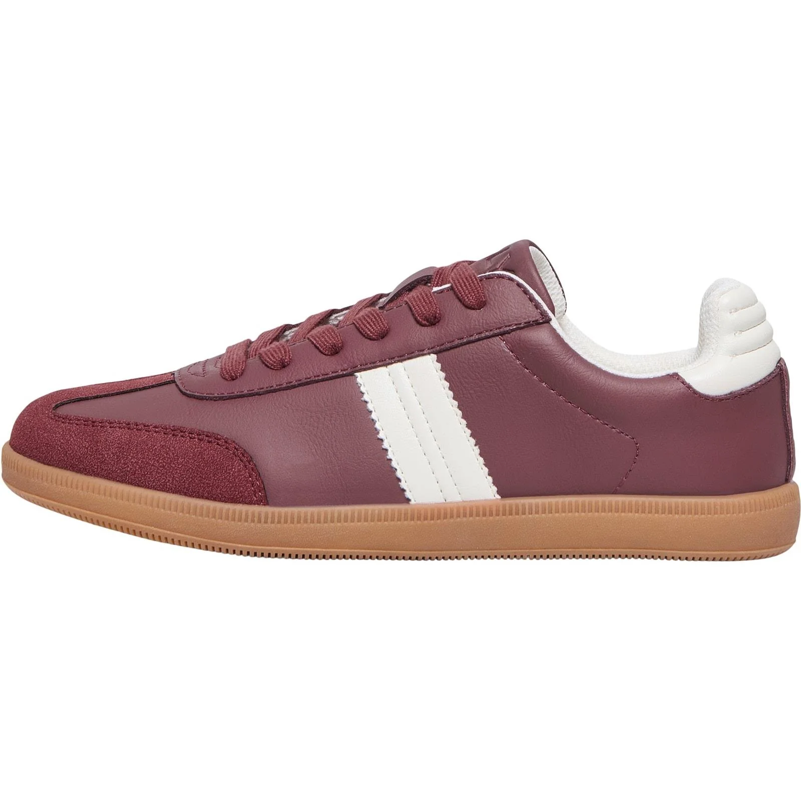 ONLY Amber Polyester Women's Burgundy/Cream Trainers - Image 4
