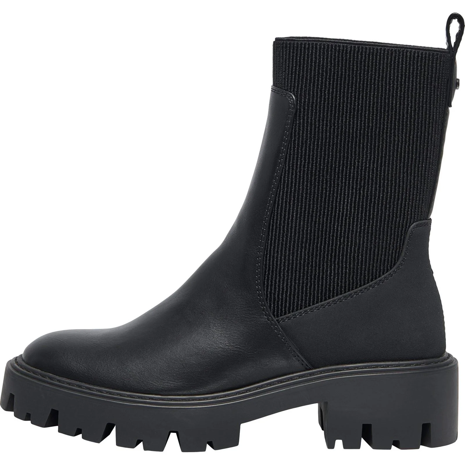ONLY BETTY-7 Polyester Blend Women's Black Heeled Ankle Boots - Image 4