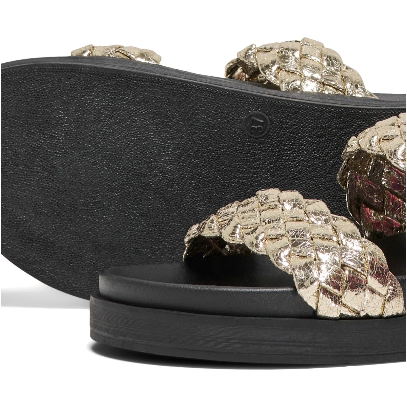 ONLY MINNIE-16 Polyurethane Women's Gold Sandals - Image 5