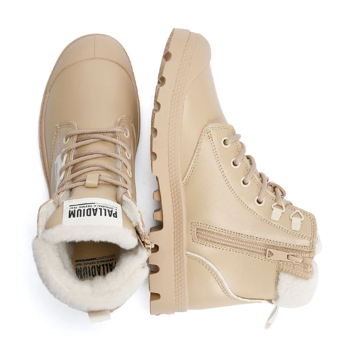 Palladium Pampa HI Snow Warm Leather Women's Cuban Sand Boots - Image 8