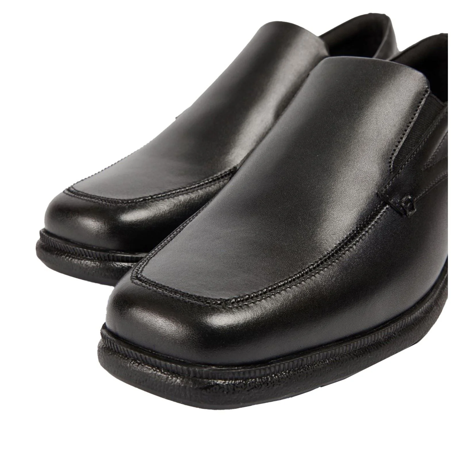 Pod Carpenter Leather Youth Black Loafers - Image 6