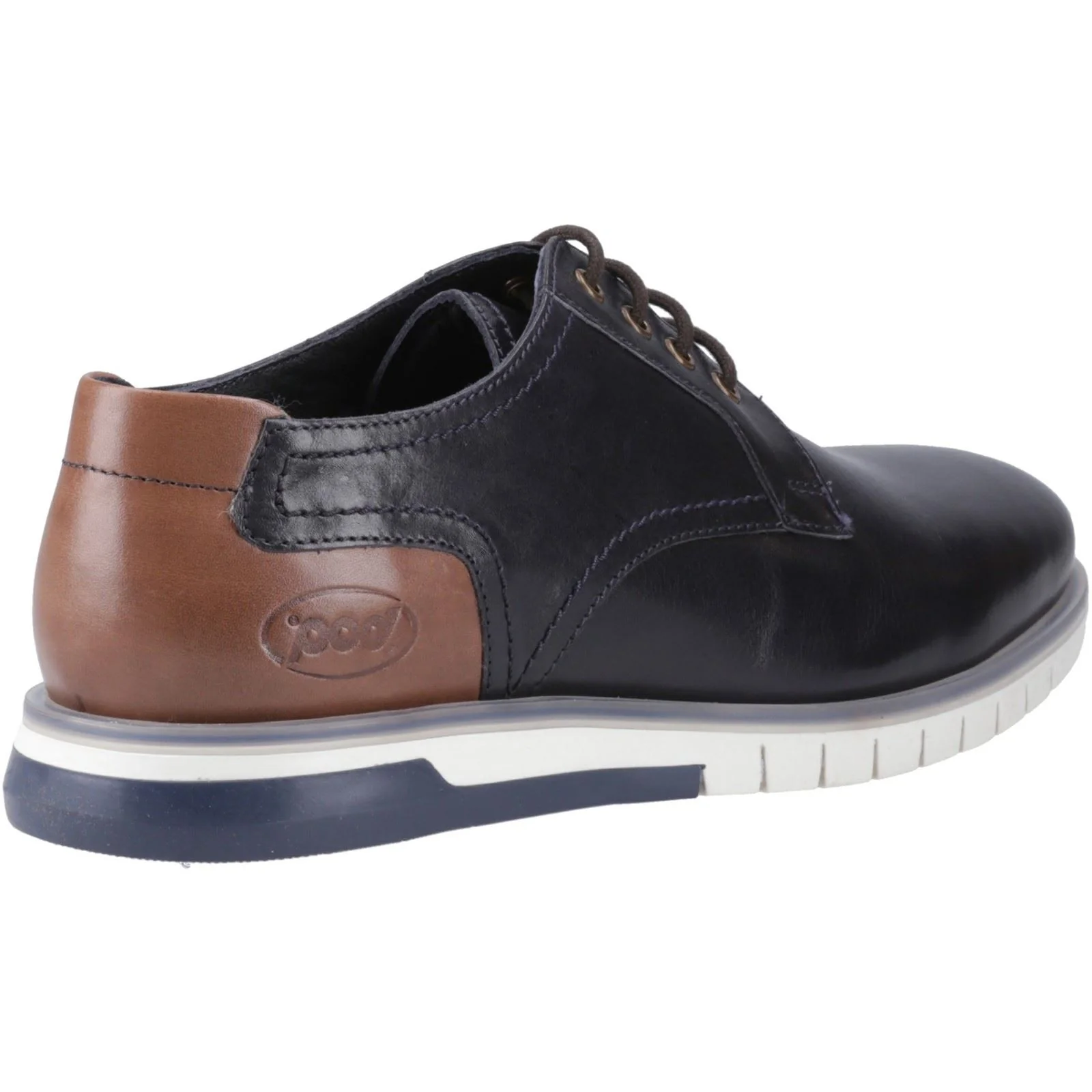 Pod Men's Cillian Oiled Shoes in Navy - Image 2