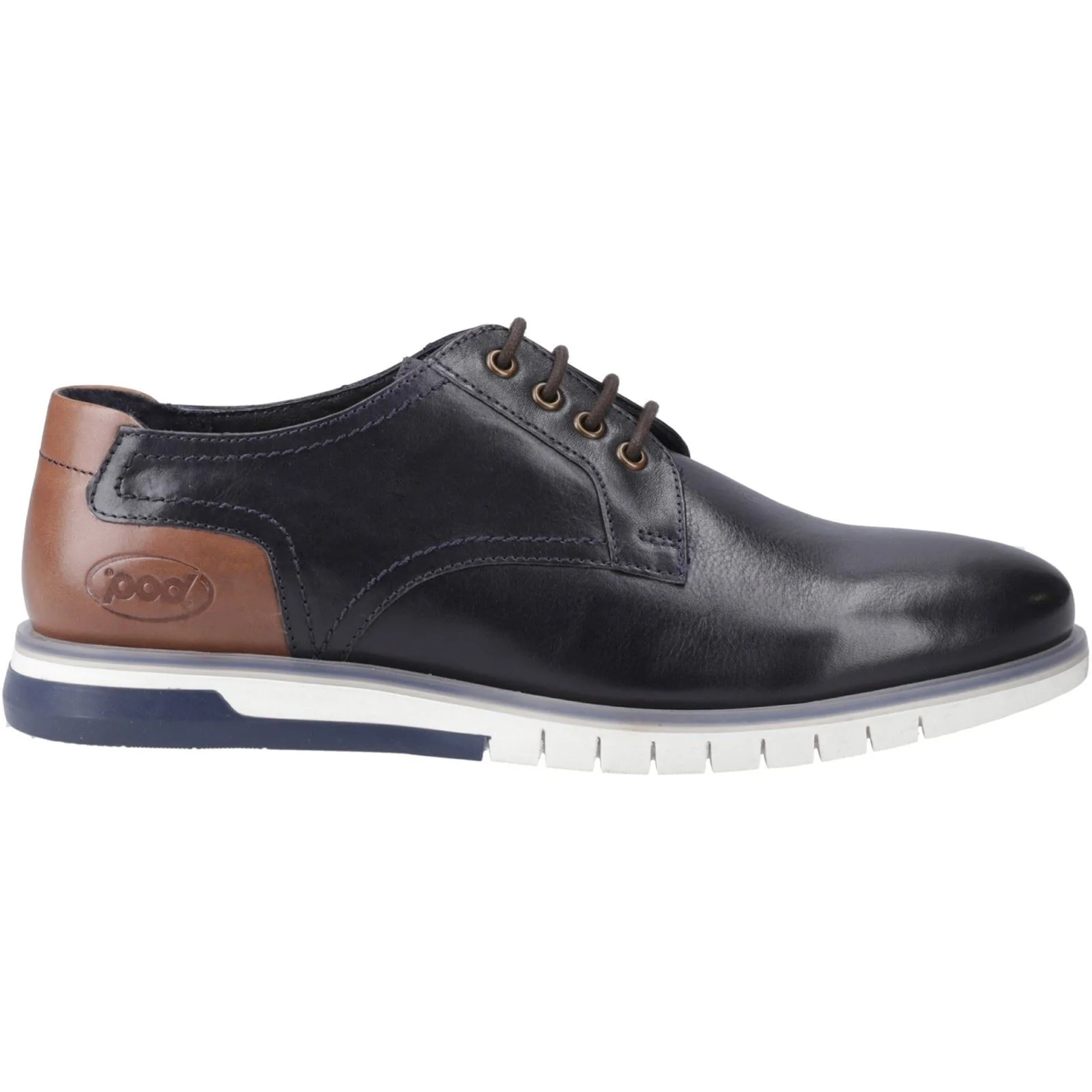 Pod Men's Cillian Oiled Shoes in Navy - Image 5