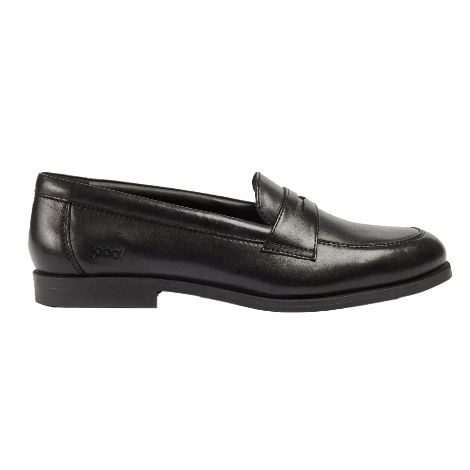 Pod Islay Leather Youth Black Loafers - Image 5