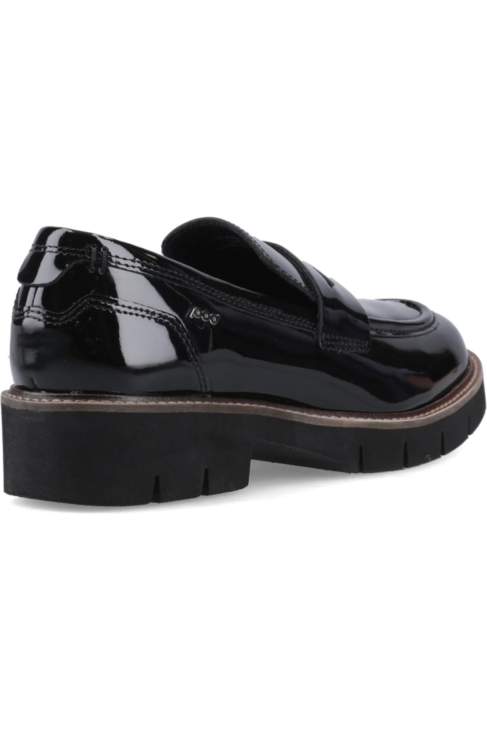 Pod Kaltin Patent Leather Women's Black Loafers - Image 2