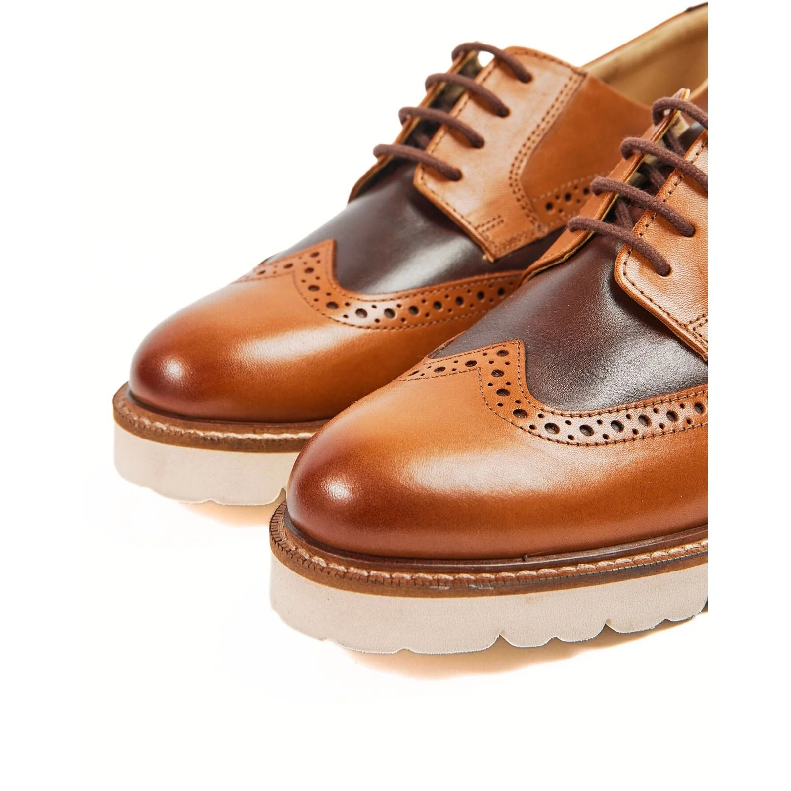 Pod Women's Kortney Brogues in Tan Multi - Image 5