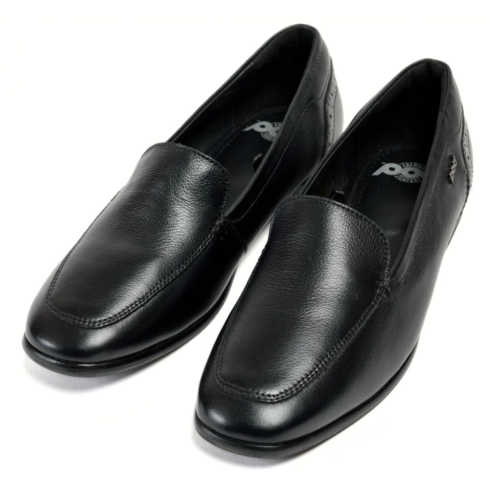 Pod Penny Leather Women's Black Loafers - Image 5