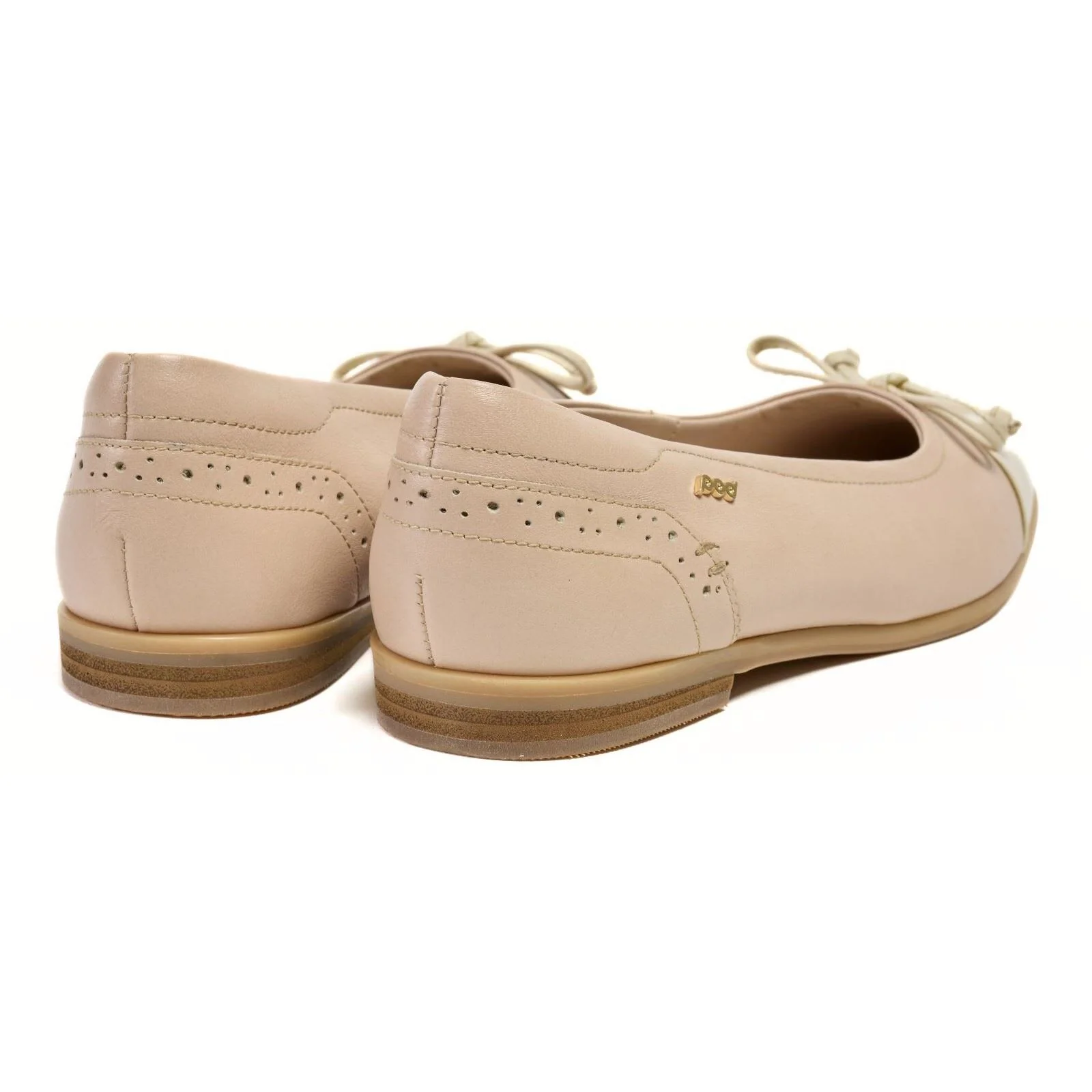 Pod Priya Leather Women's Pink Flats - Image 2