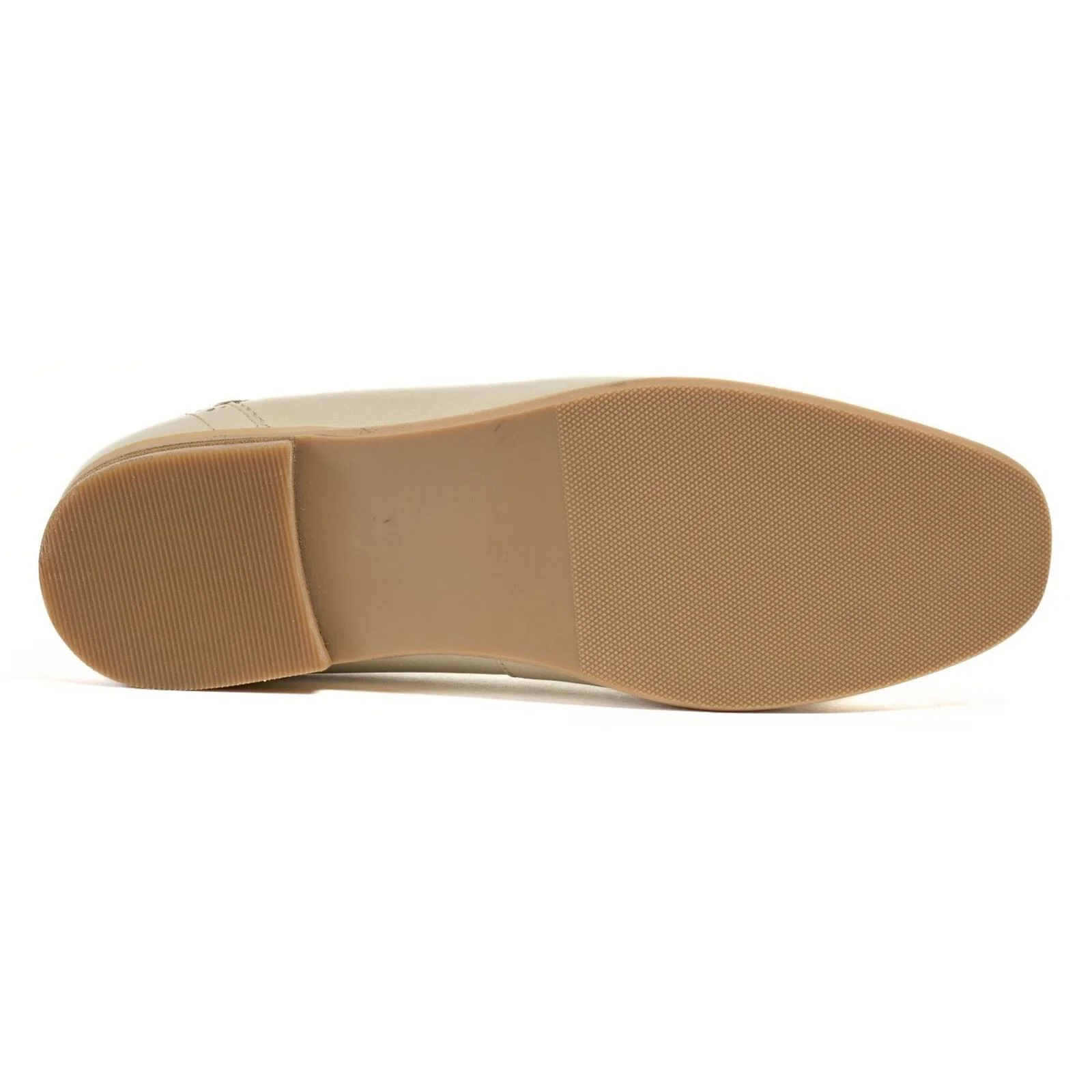 Pod Priya Leather Women's Taupe Flats - Image 3