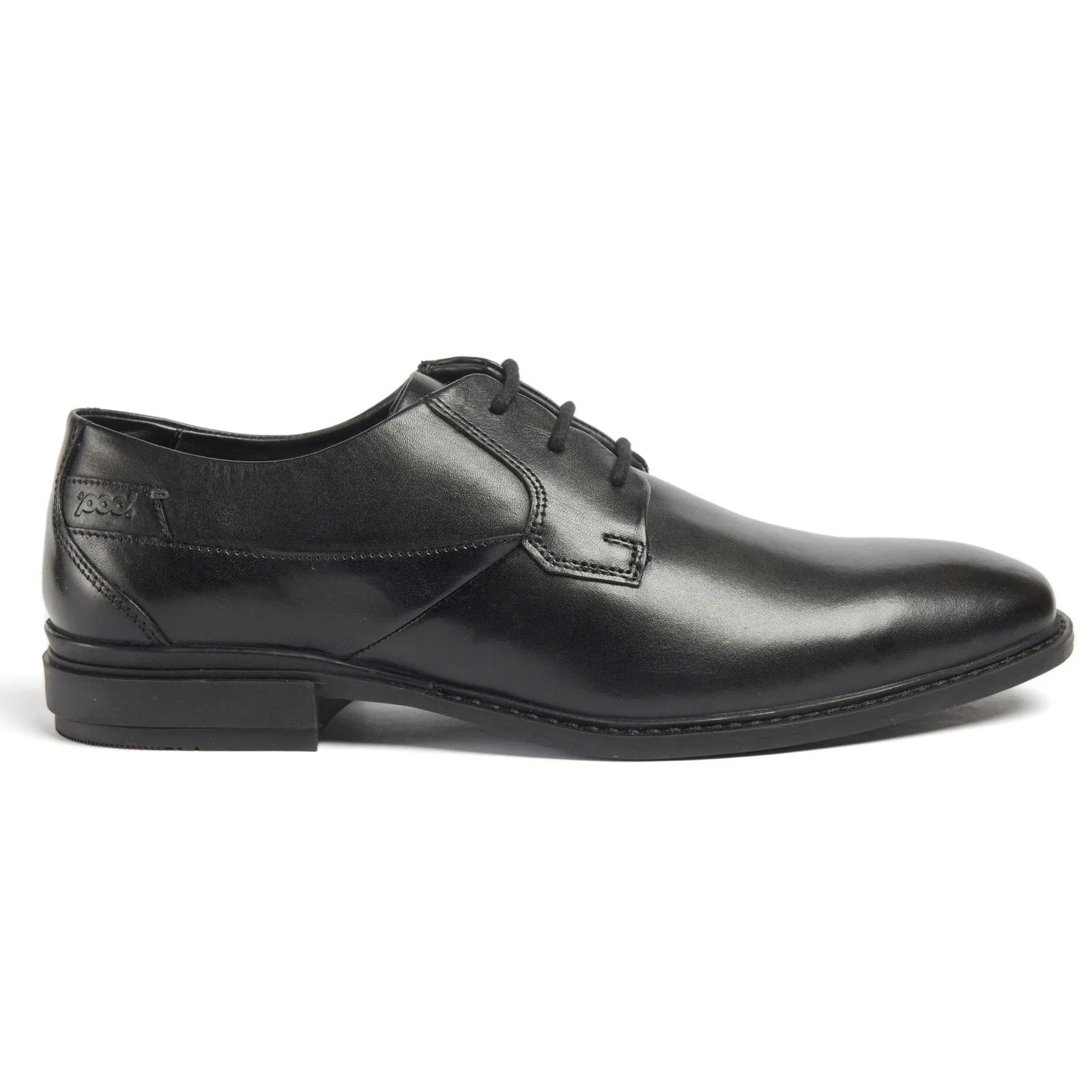 Pod Smyth Leather Men's Black Lace-Up Shoes - Image 4
