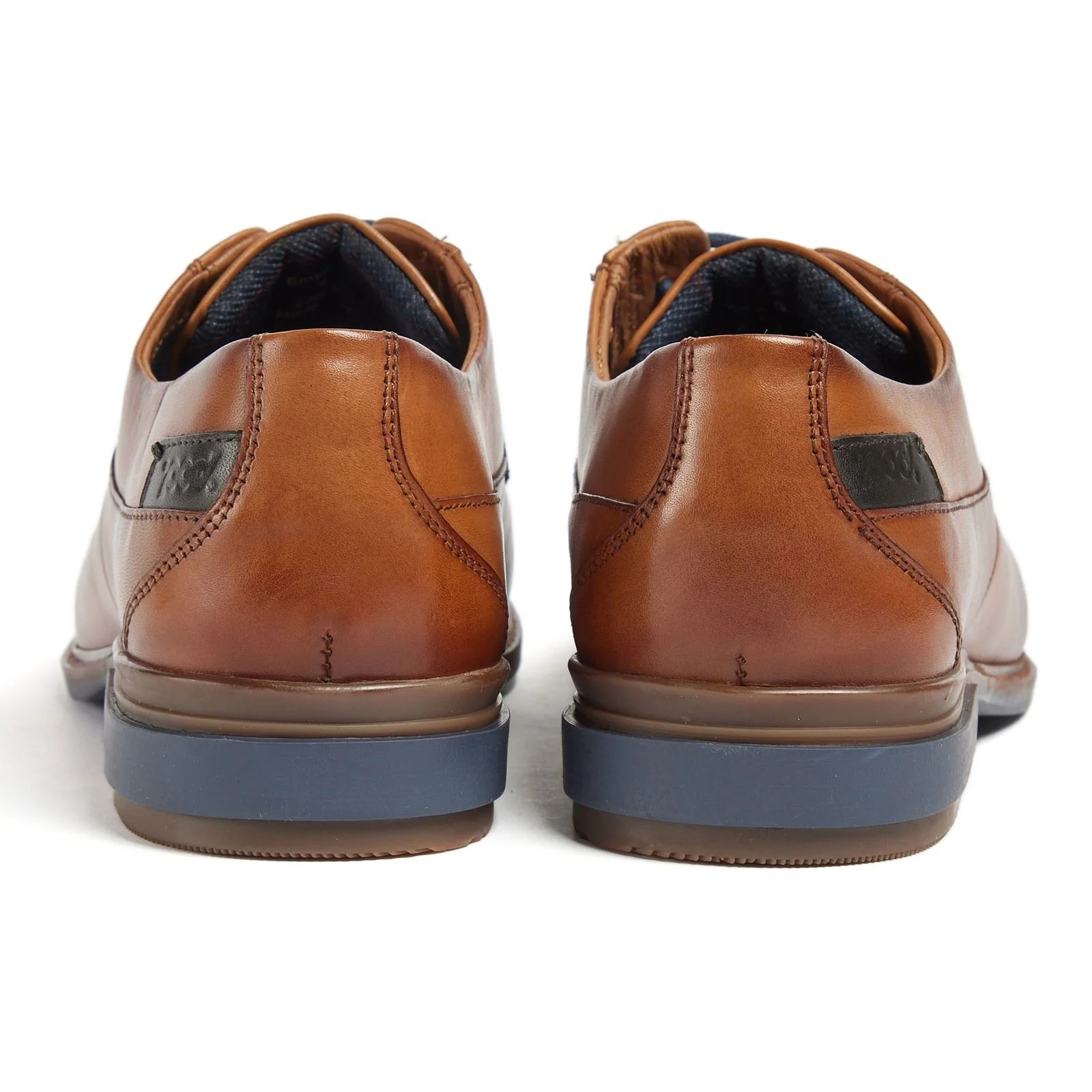 Pod Smyth Leather Men's Cognac Lace-Up Shoes - Image 2