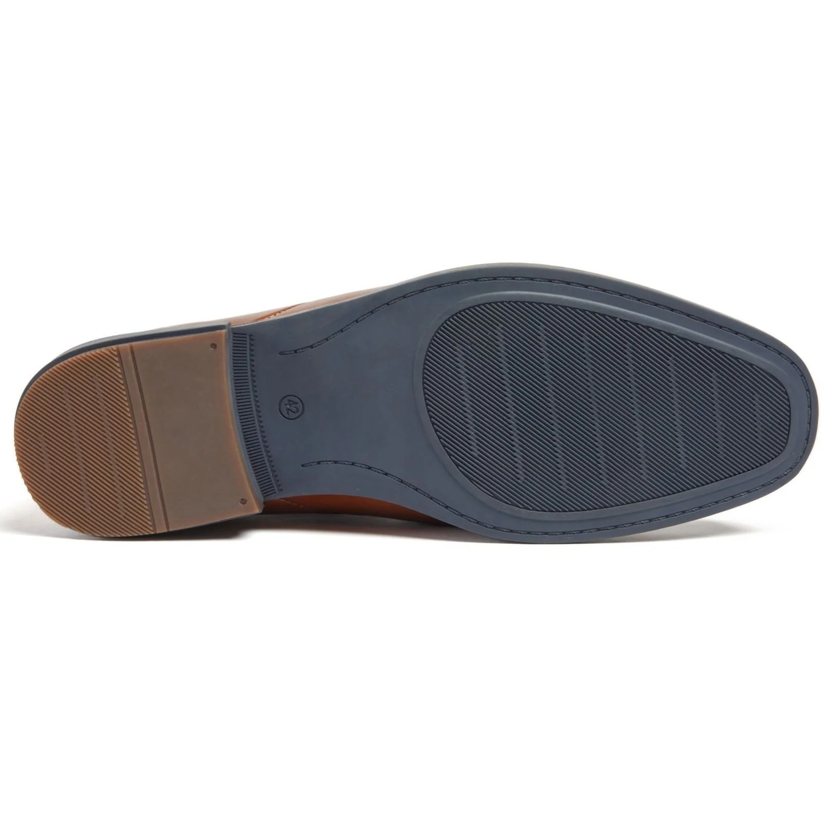 Pod Smyth Leather Men's Cognac Lace-Up Shoes - Image 3