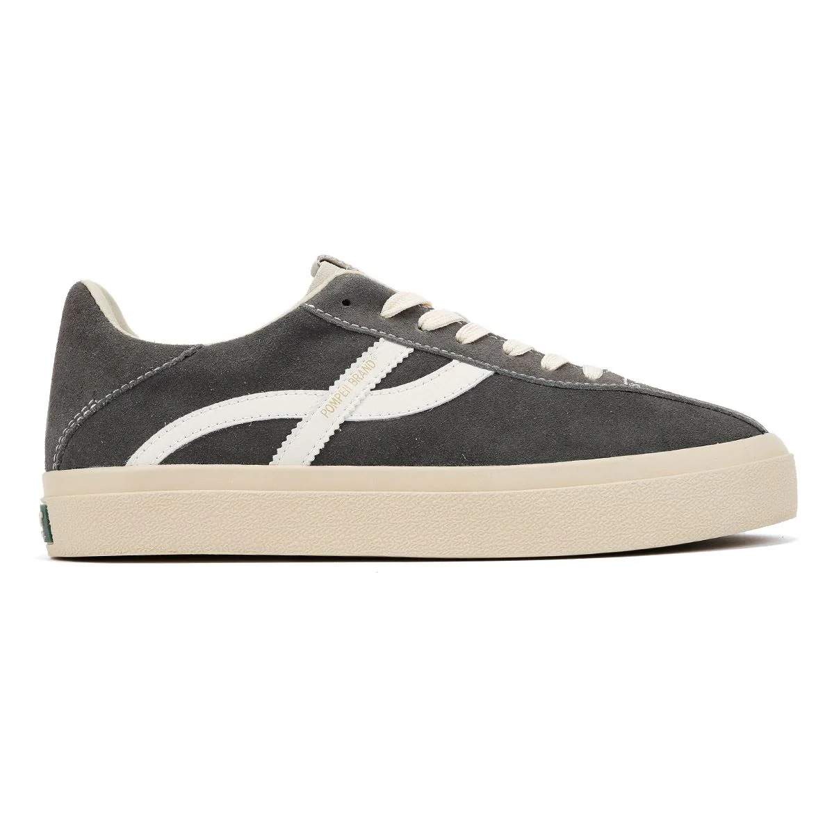 Pompeii Dart Suede Men's Grey/Ecru Trainers - Image 5