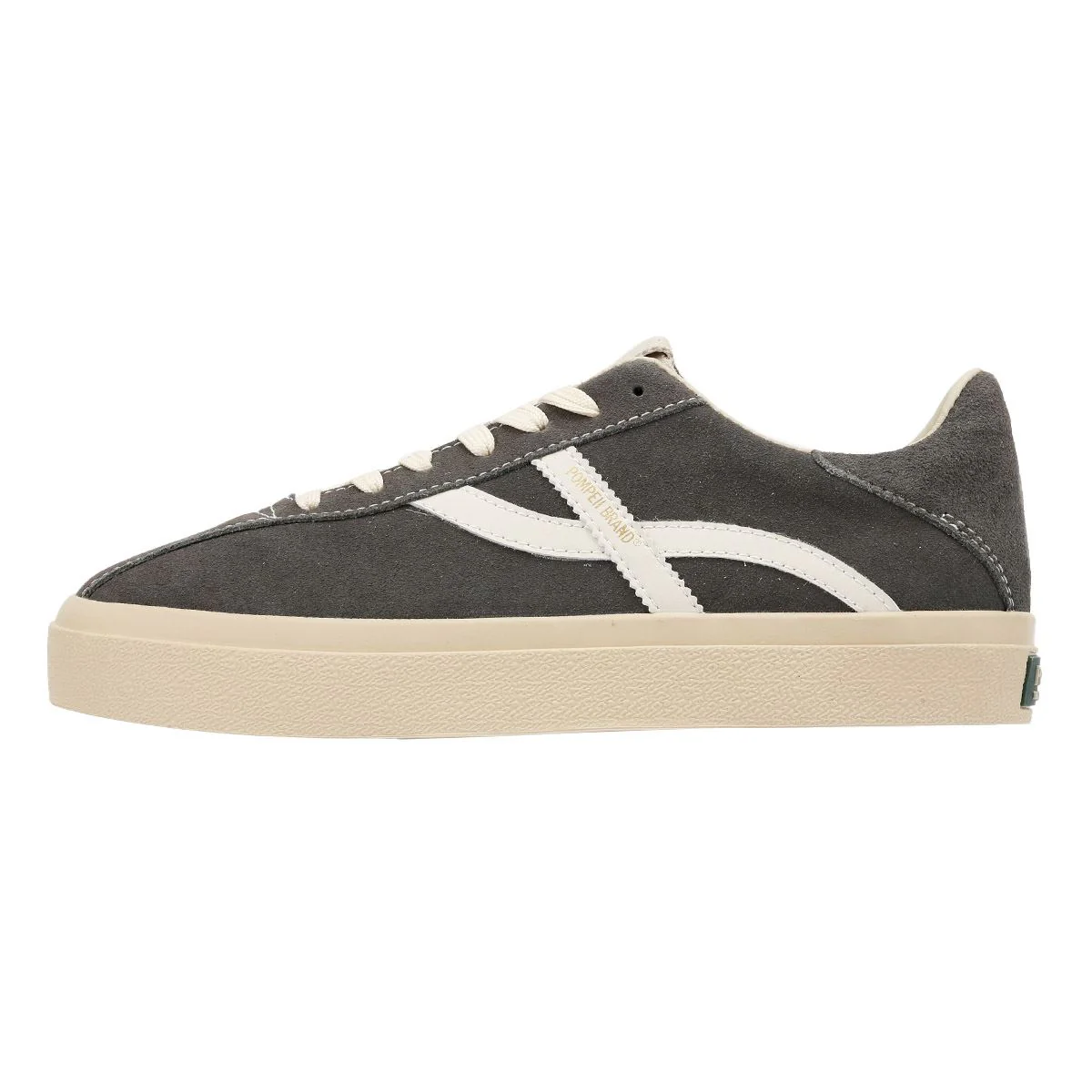 Pompeii Dart Suede Men's Grey/Ecru Trainers - Image 6