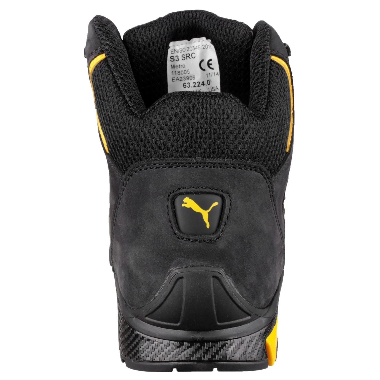 Puma Safety Men's Amsterdam Mid Safety Boot in Black - Image 7