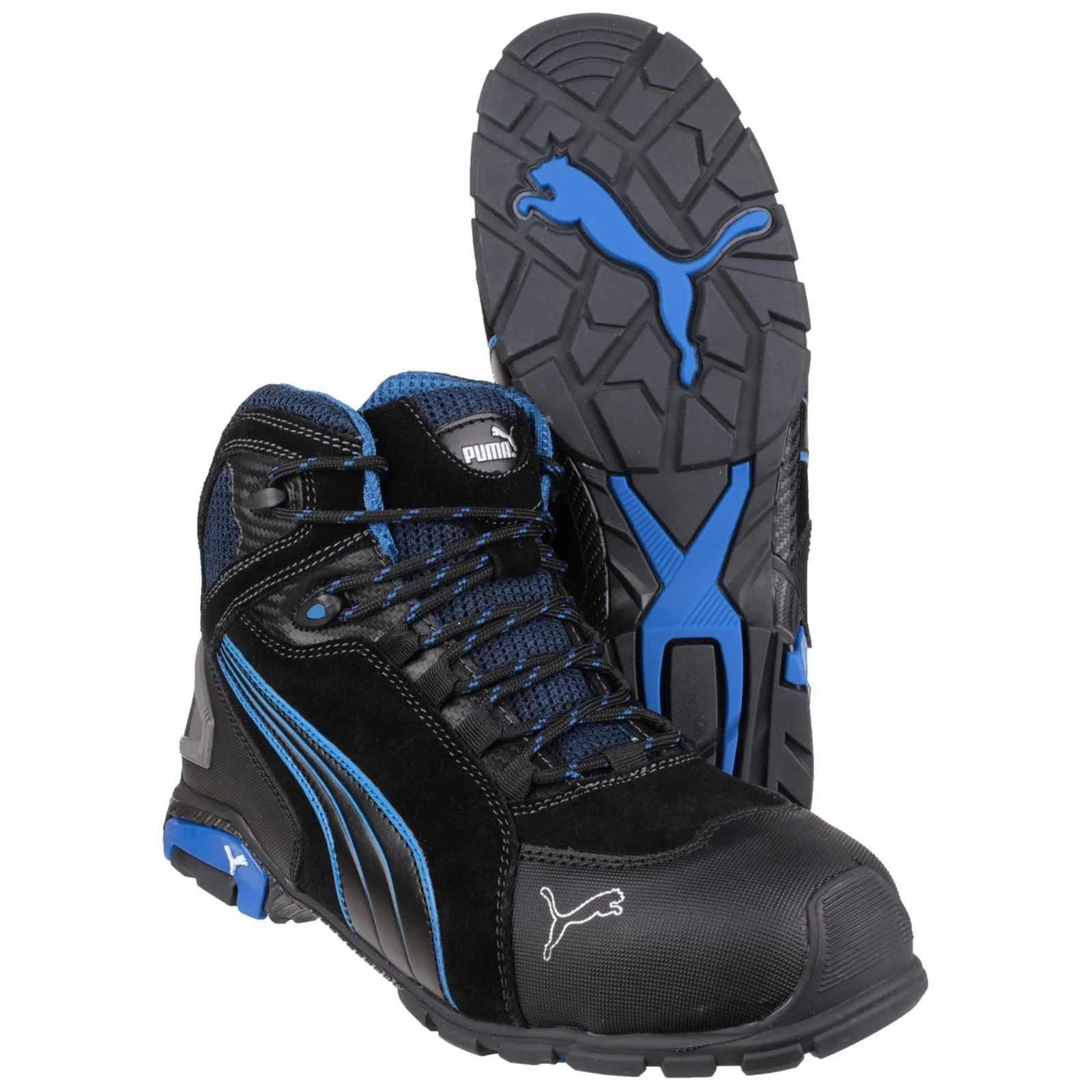 Puma Safety Men's Rio Mid Lace-up Safety Boot in Black - Image 3