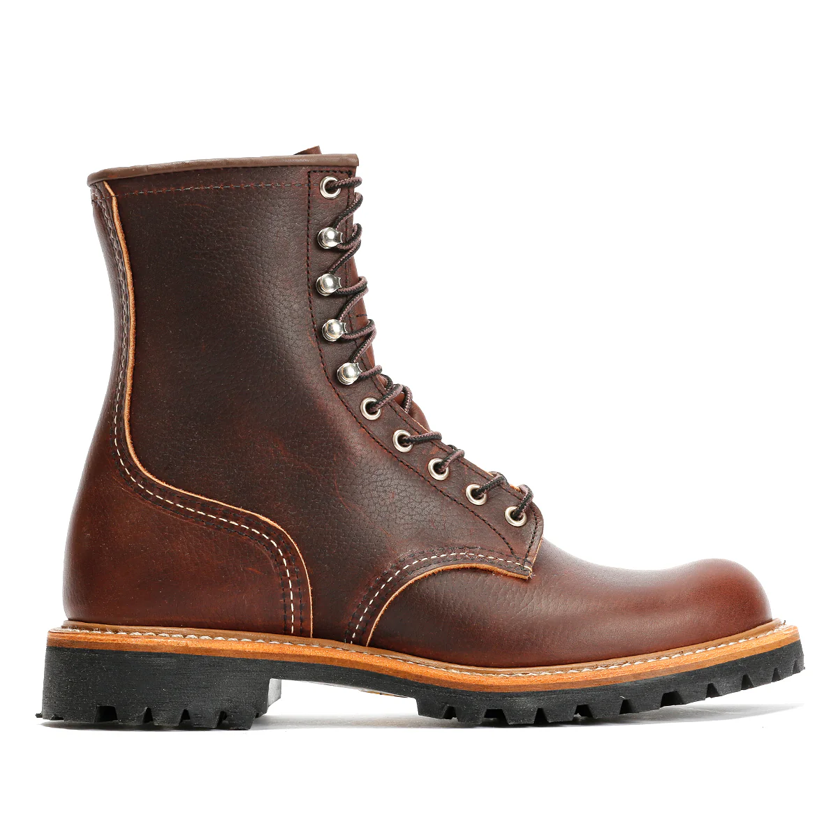 Red Wing 4585 8-Inch Logger Briar Oil Leather Men's Brown Boots - Image 5