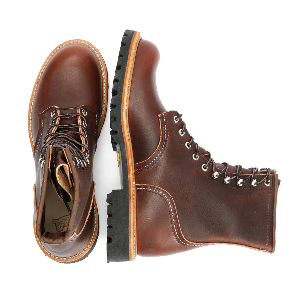 Red Wing 4585 8-Inch Logger Briar Oil Leather Men's Brown Boots - Image 8