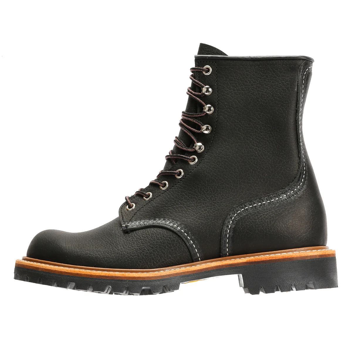 Red Wing 4501 8-Inch Logger Oil Leather Men's Black Boots - Image 6