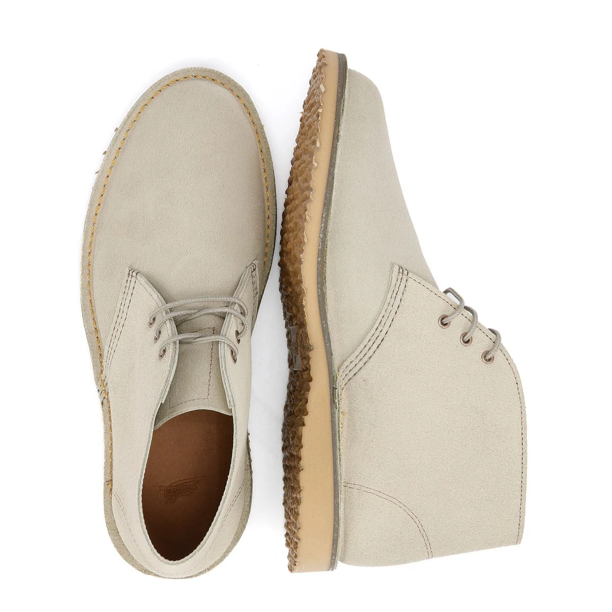 Red Wing Weekender Chukka Leather Men's White Sand Mohave Boots - Image 8