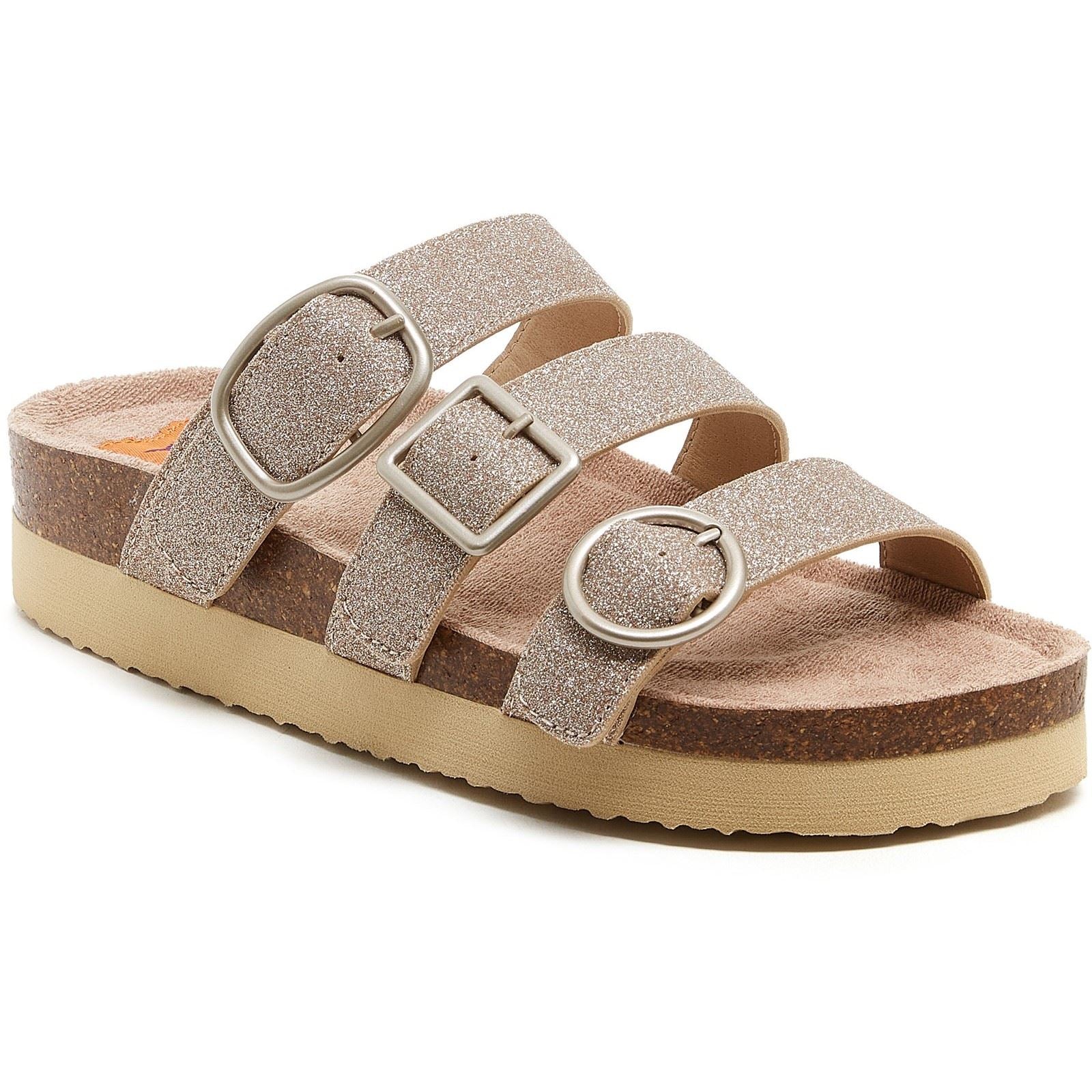 Rocket Dog Women's Astor Glenn Glitter Sandal in Gold