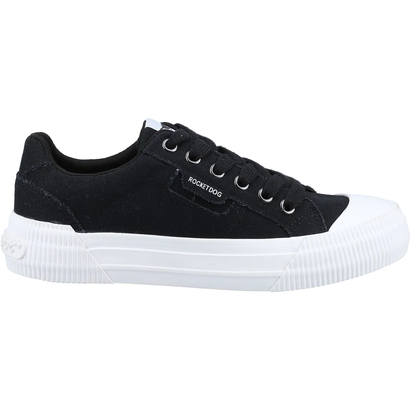 Rocket Dog Women's Cheery 12A Canvas Shoes in Black - Image 4