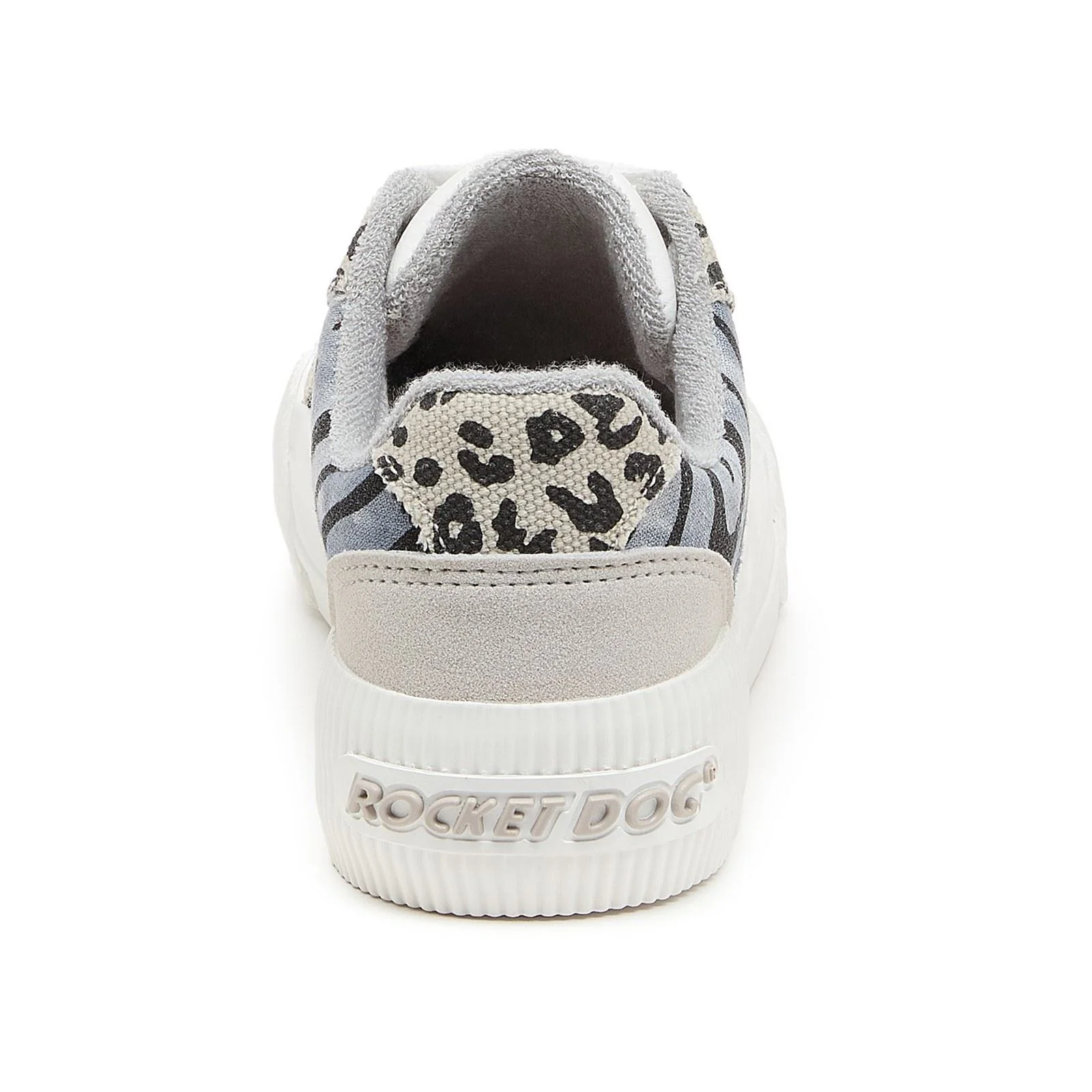 Rocket Dog Cheery Blocked Animal Textile Women's Grey/White Espadrilles - Image 2