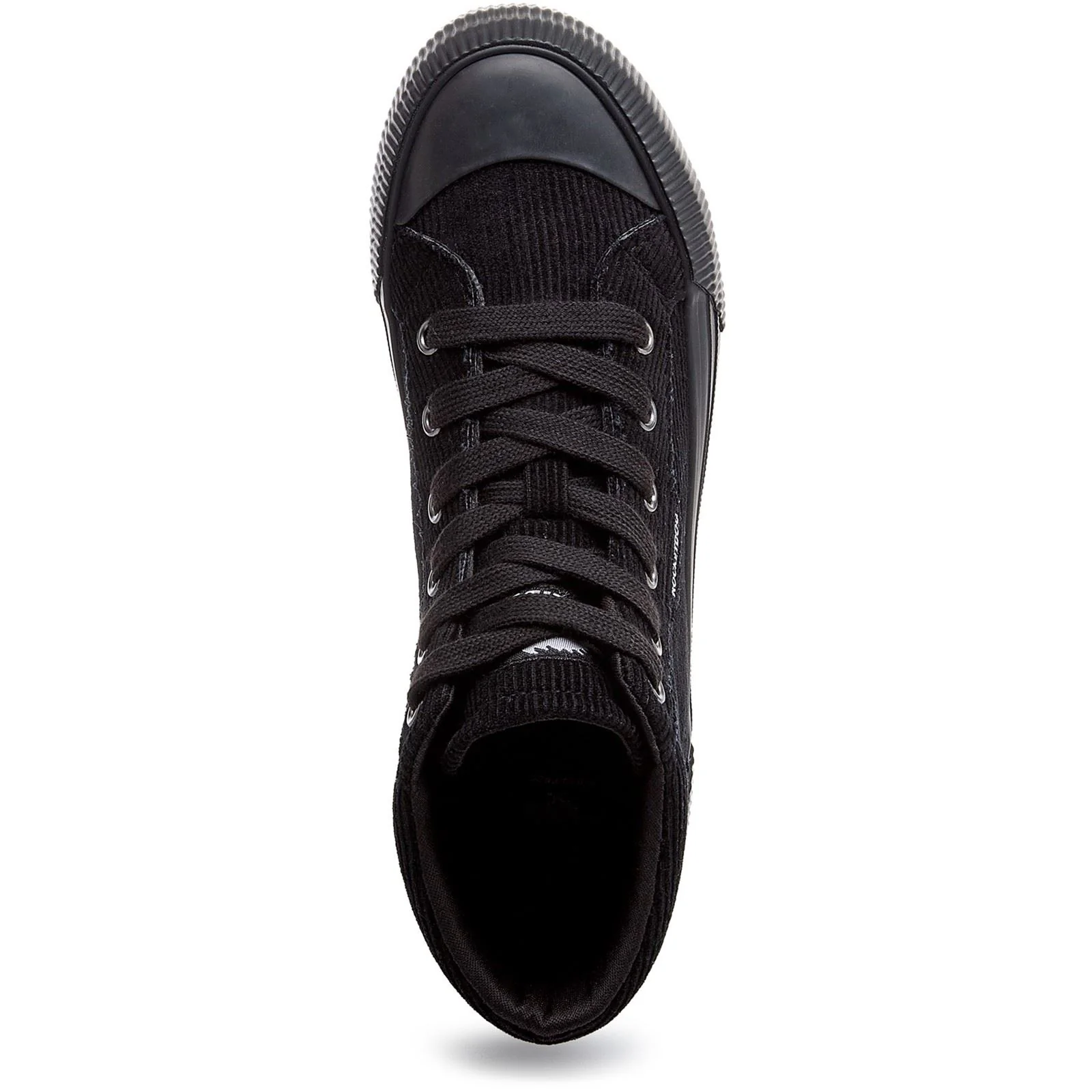 Rocket Dog Cheery Hi Corduroy Women's Black Trainers - Image 4