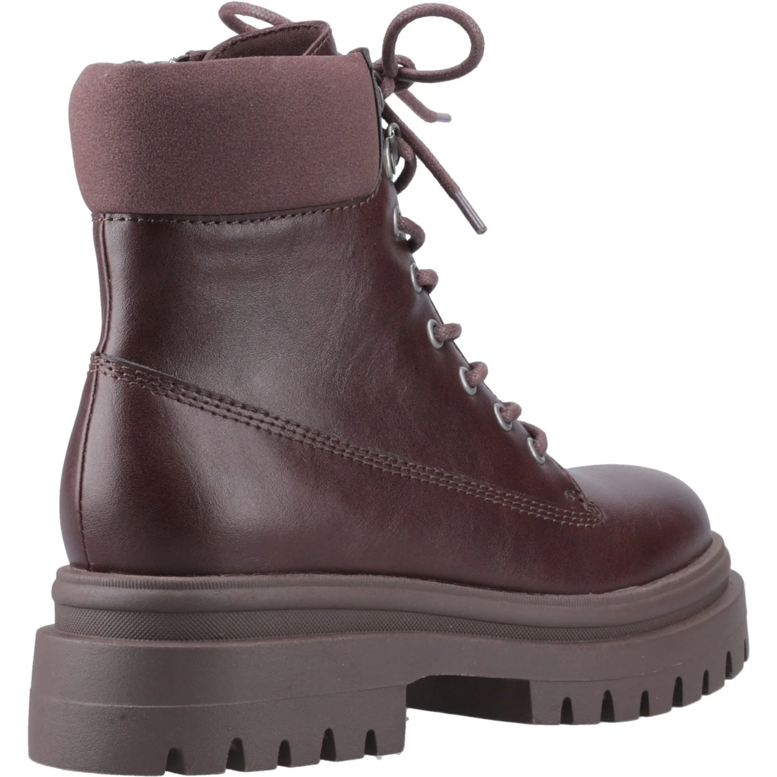 Rocket Dog Danie Faux Leather Women's Dark Brown Heeled Mid Calf Boots - Image 2