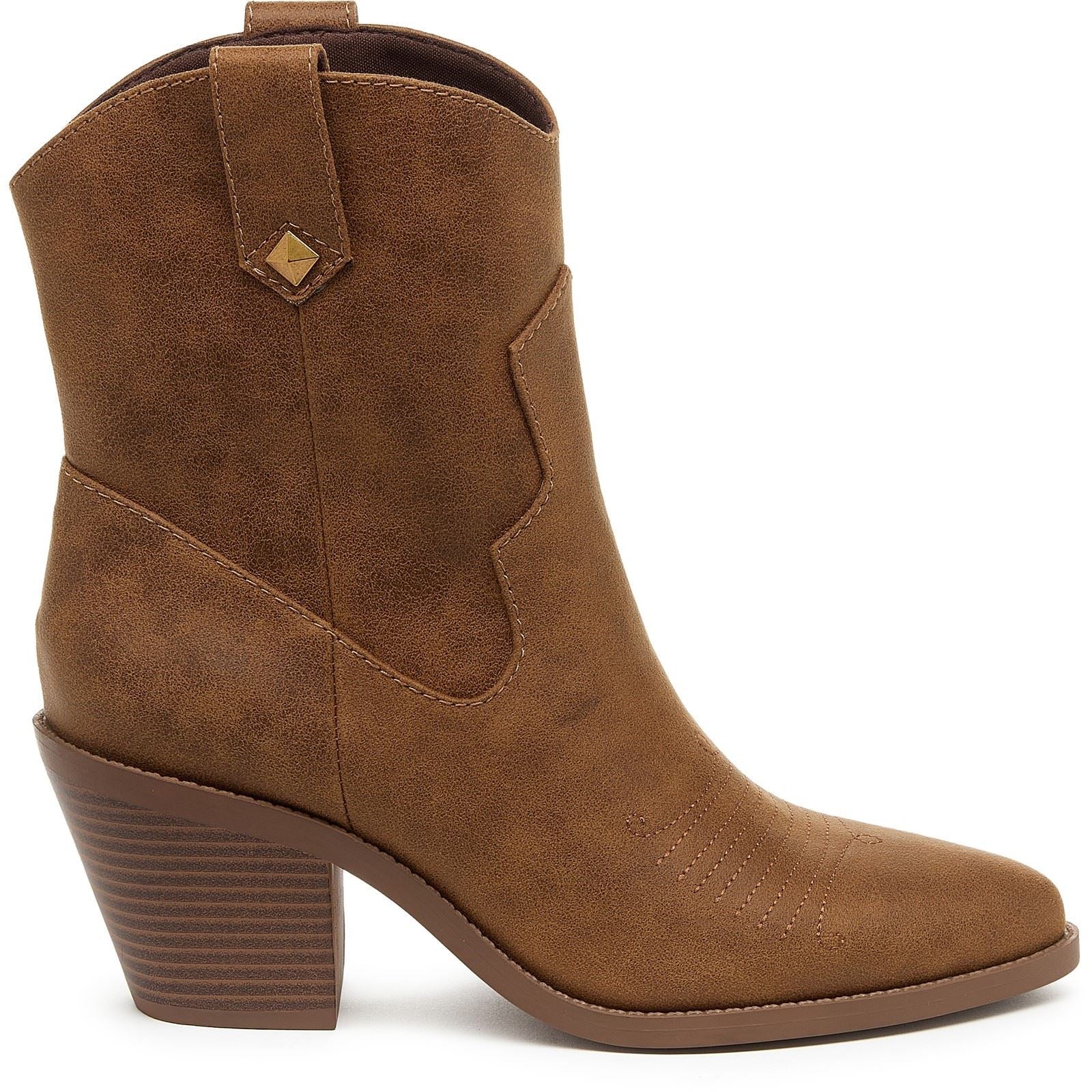 Rocket Dog Feather Polyurethane Women's Walnut Heeled Ankle Boots - Image 7