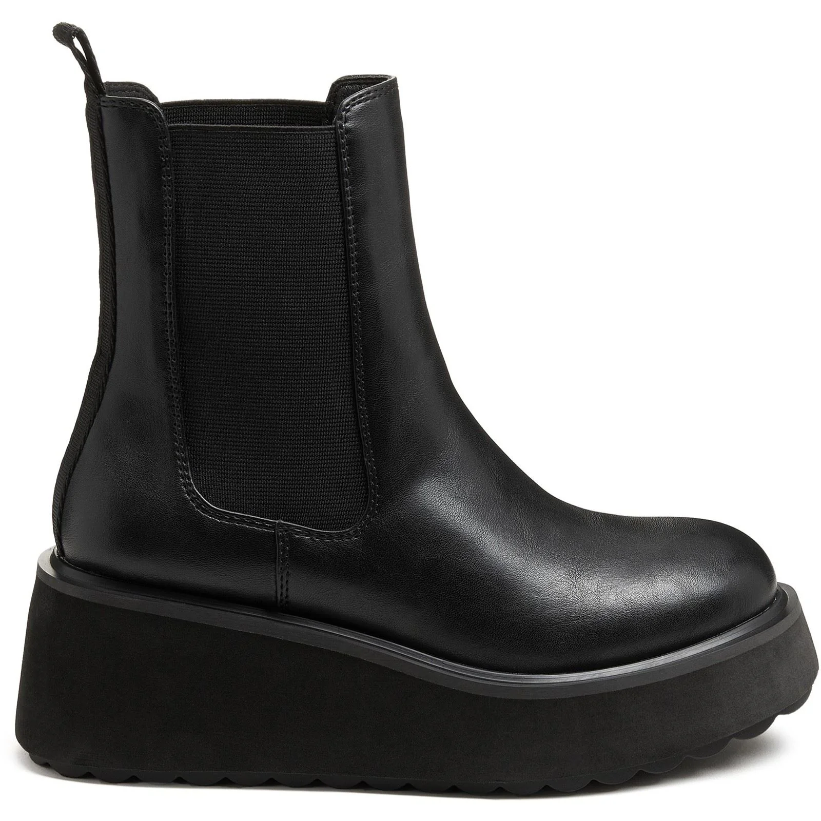 Rocket Dog Heyday Polyurethane Women's Black Flat Chelsea Boots - Image 7