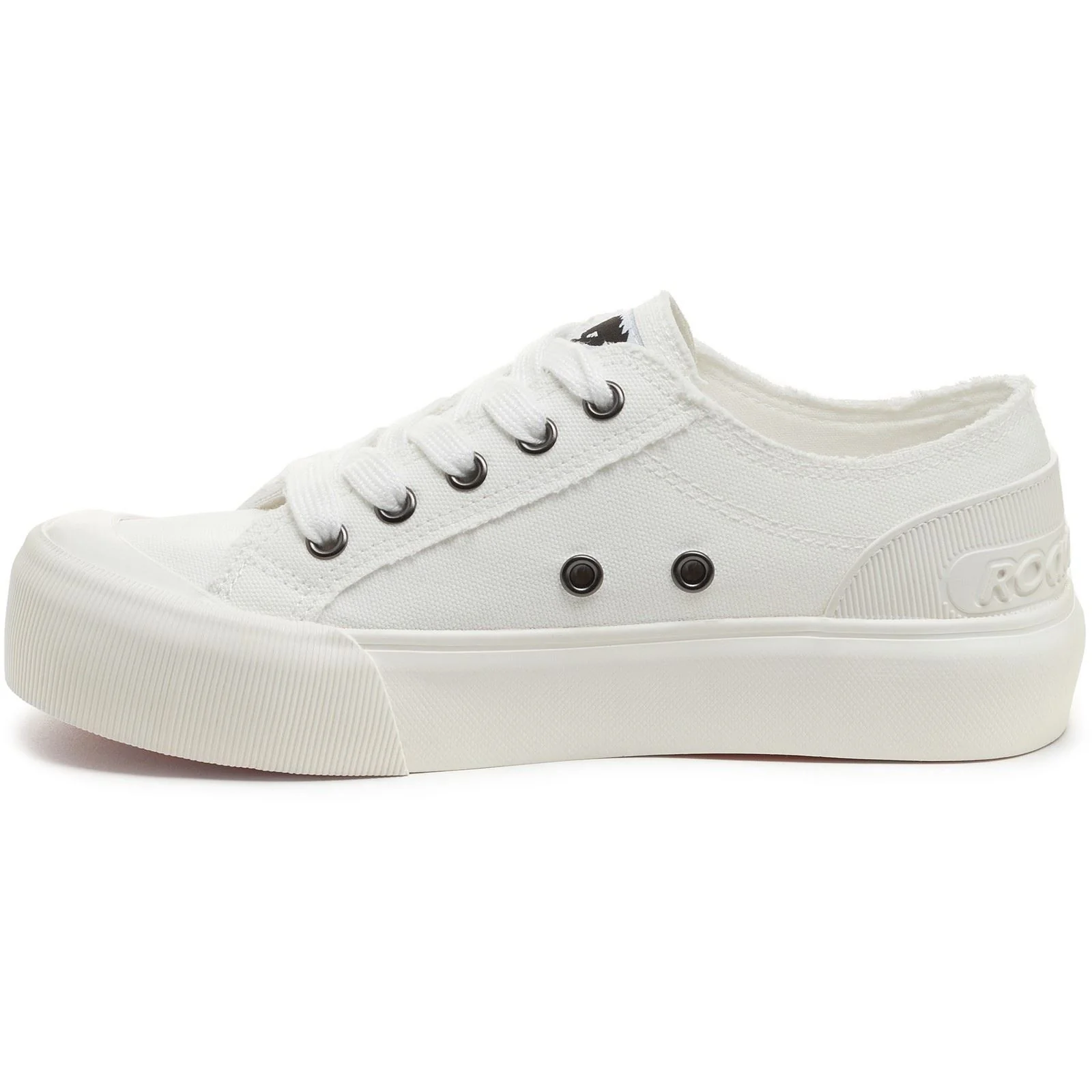 Rocket Dog Jazzin Plus 12A Cotton Women's White Trainers - Image 6