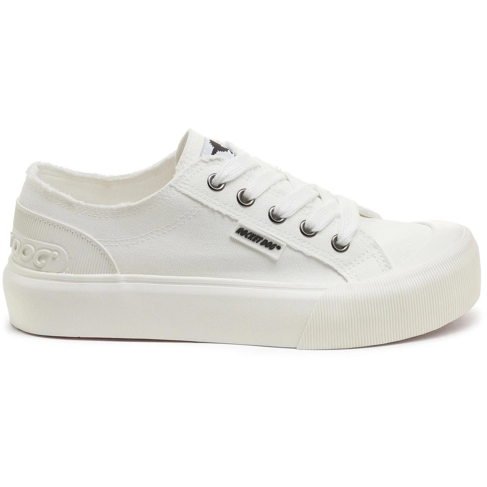 Rocket Dog Jazzin Plus 12A Cotton Women's White Trainers - Image 7