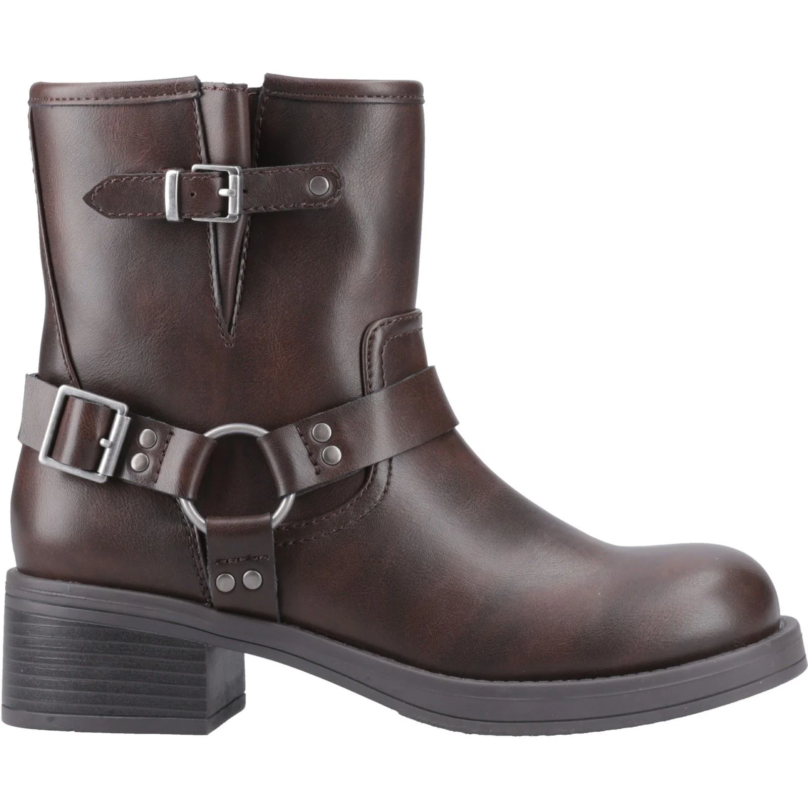 Rocket Dog Nino Faux Leather Women's Brown Heeled Ankle Boots - Image 5