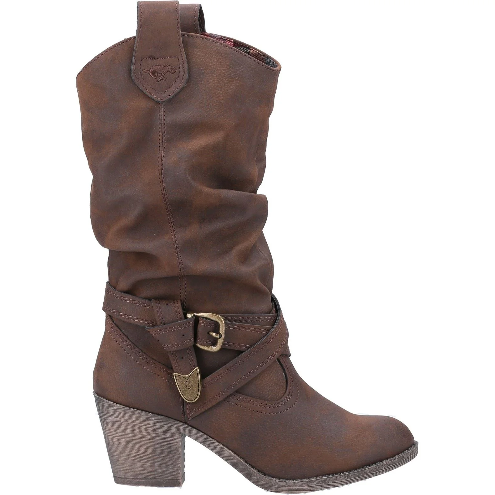 Rocket Dog Women's Sidestep Mid-Calf Western Boot in Brown - Image 4