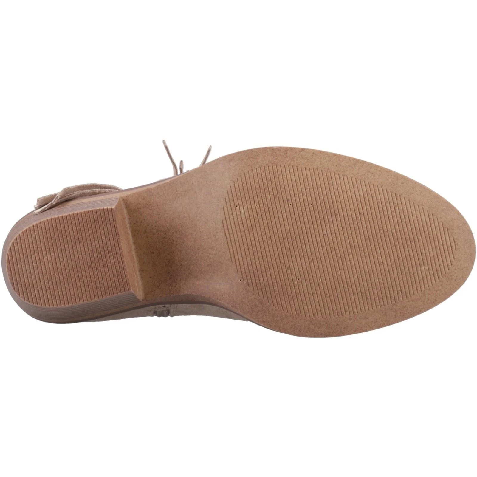 Rocket Dog Yankee Faux Suede Women's Taupe Heeled Ankle Boots - Image 3