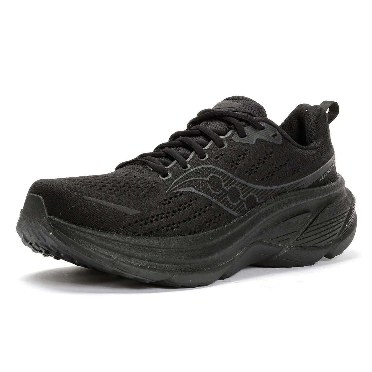 Saucony Hurricane 25 Men's Triple Black Trainers - Image 3