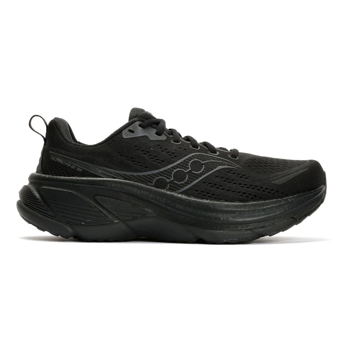 Saucony Hurricane 25 Men's Triple Black Trainers - Image 5
