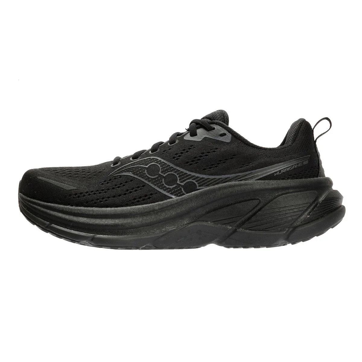Saucony Hurricane 25 Men's Triple Black Trainers - Image 6