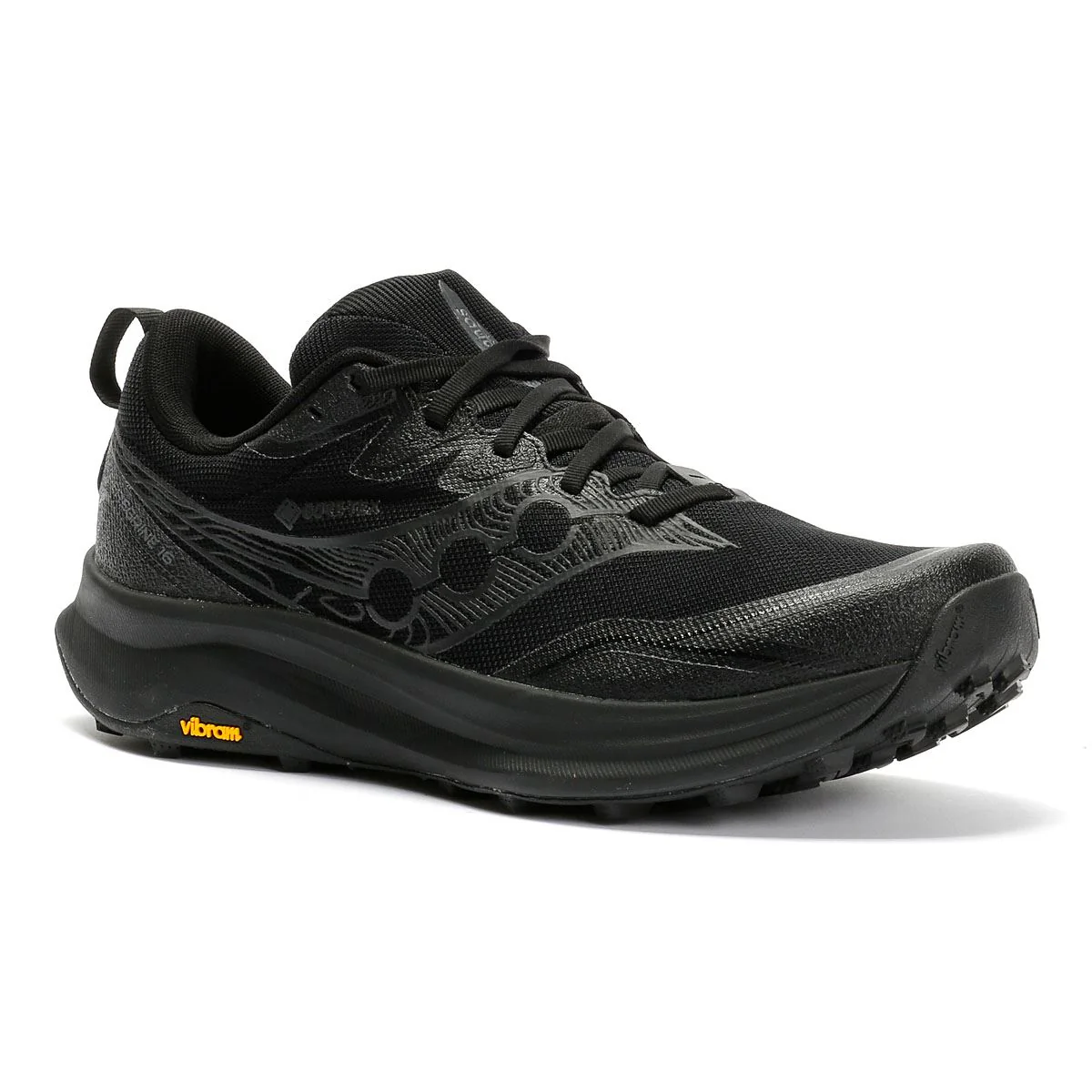 Saucony Peregrine 16 GTX Men's Triple Black Trainers - Image 2